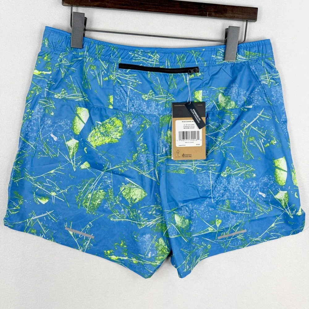 The North Face Limitless Shorts Size M Mens Blue Floral Print NF0A7ZU4IRE-M-SHT